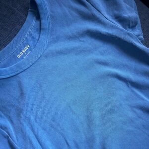 old navy snug blue short sleeve tee